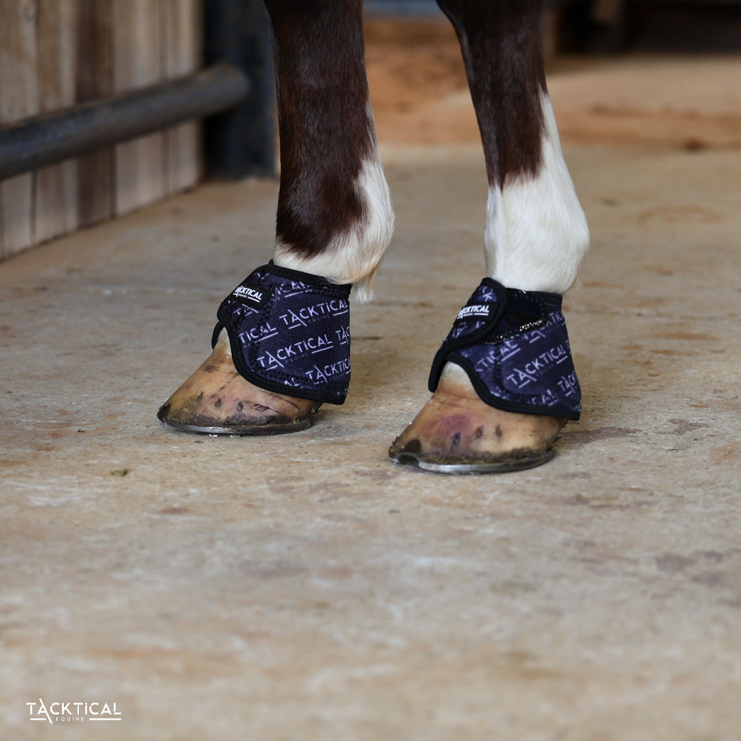 TACKTICAL LOGO WITH SPARKLE VELCRO BELL BOOTS