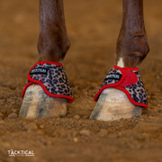 RED LEOPARD BELL BOOTS