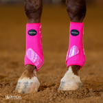 Load image into Gallery viewer, FLAMINGO WITH SPARKLE VELCRO SPLINT BOOT (PAIR) *RESTOCK*