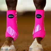 FLAMINGO WITH SPARKLE VELCRO SPLINT BOOT (PAIR) *RESTOCK*