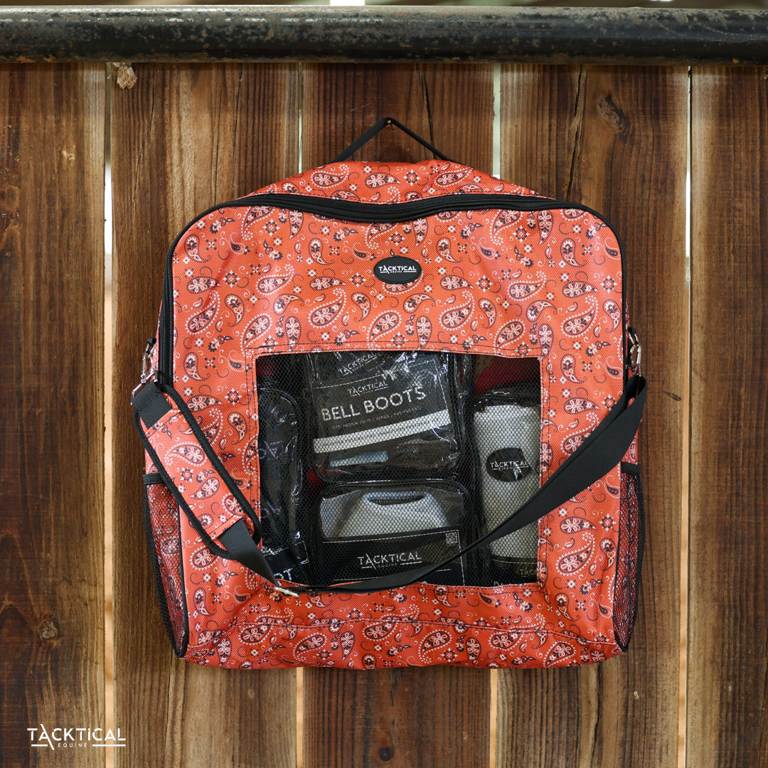 RED BANDANA DELUXE SPORT BOOT BAG