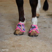 NEON LIGHTNING WITH SPARKLE VELCRO BELL BOOTS
