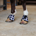 Load image into Gallery viewer, FINISH LINE WITH SPARKLE VELCRO BELL BOOTS
