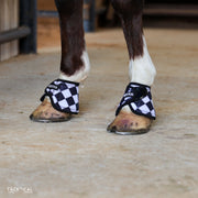 FINISH LINE WITH SPARKLE VELCRO BELL BOOTS