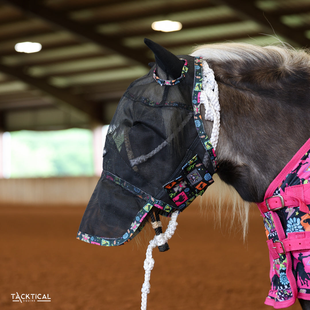 TACKTICAL WESTERN NEON FULL FACE FLY MASK