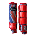 Load image into Gallery viewer, AMERICAN BLAZE WITH SPARKLE VELCRO SPLINT BOOTS (PAIR)