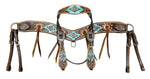 Load image into Gallery viewer, AZTEC BLOOM LEATHER TACK SET