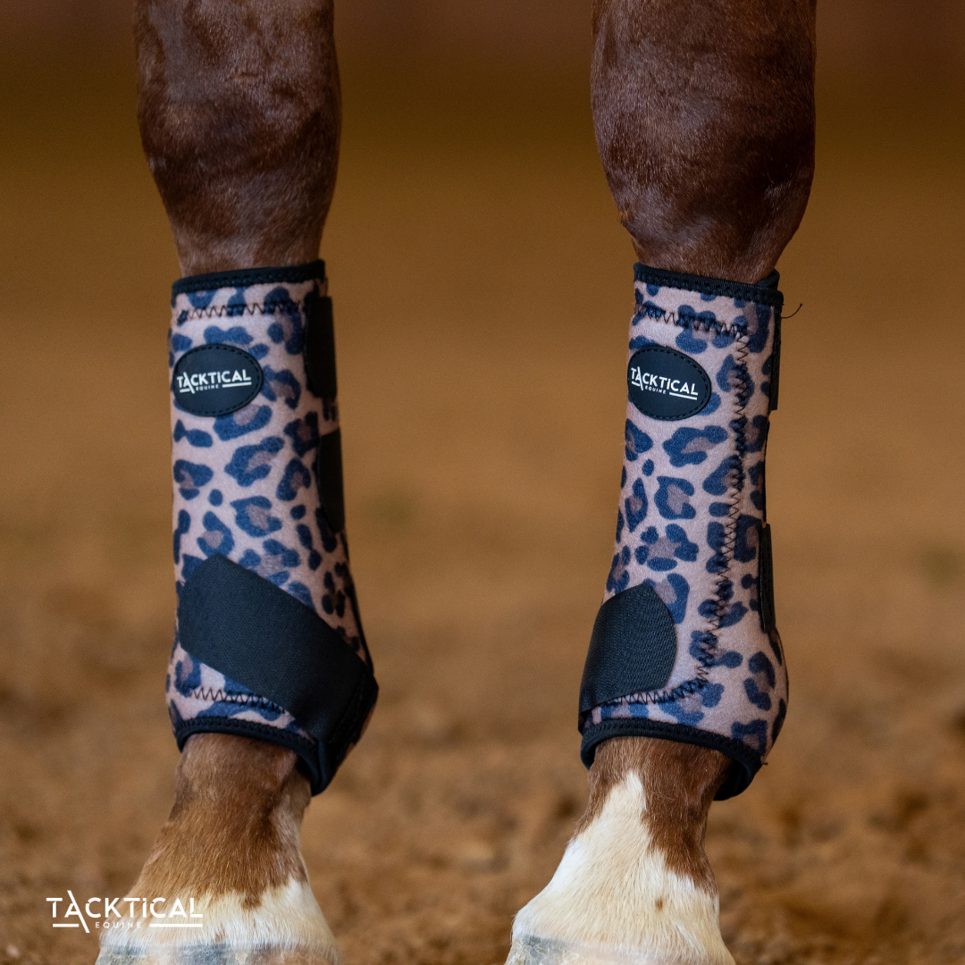 LEOPARD SPLINT BOOTS (PAIR)
