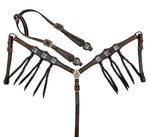 Load image into Gallery viewer, BLACKWATER GATOR LEATHER TACK SET