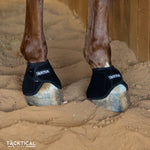 Load image into Gallery viewer, BLACK WITH SPARKLE VELCRO BELL BOOTS