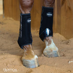 Load image into Gallery viewer, BLACK WITH SPARKLE VELCRO SPLINT BOOT (PAIR)