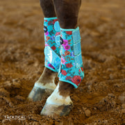 BLOOM WITH SPARKLE VELCRO SPLINT BOOT (PAIR)