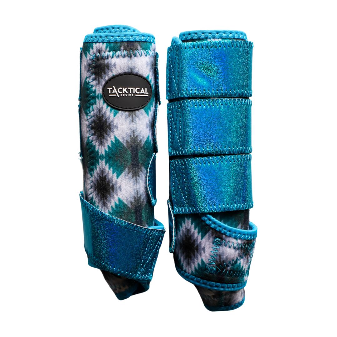 BRAYDEN WITH SPARKLE VELCRO SPLINT BOOTS (PAIR)