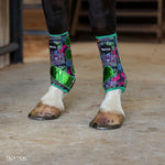 Load image into Gallery viewer, WESTERN NEON WITH SPARKLE VELCRO SPLINT BOOTS (PAIR)