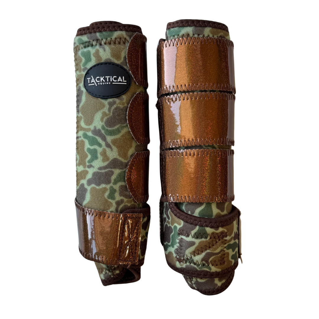 DUCK HUNT WITH SPARKLE VELCRO SPLINT BOOTS (PAIR)