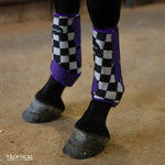 Load image into Gallery viewer, FINISH LINE &amp; PURPLE SPLINT BOOTS (PAIR)