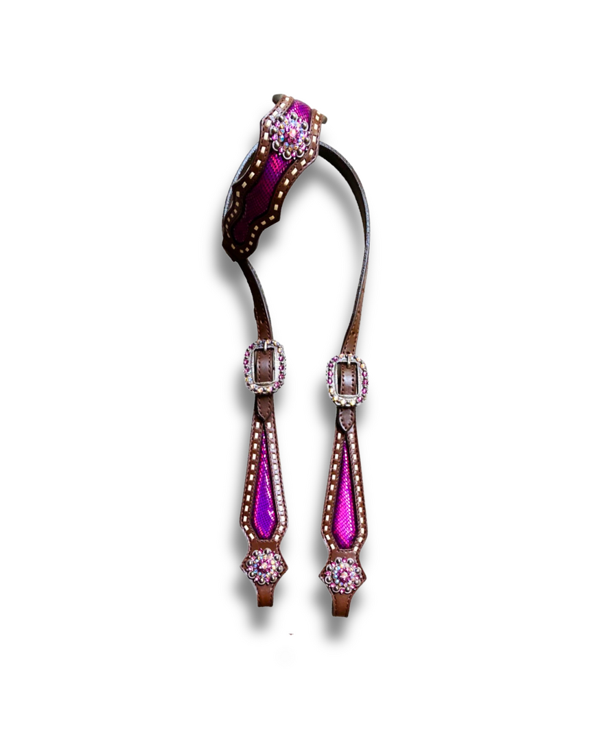 FUCHSIA BROWBAND HEADSTALL