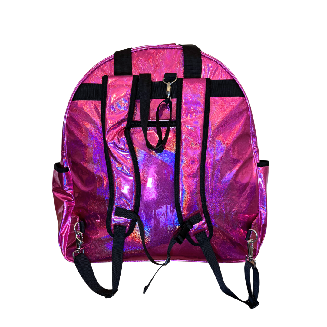 HOT PINK CHROME SPARKLE ALL AROUND BAG 2.0