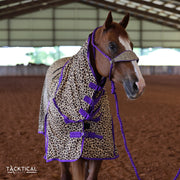 LEOPARD & PURPLE NECK FLY SHEET COMBO