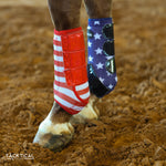 Load image into Gallery viewer, AMERICAN FLAG WITH SPARKLE VELCRO SPLINT BOOT (PAIR)

