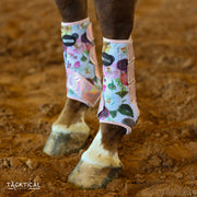 WILDFLOWER WITH SPARKLE VELCRO SPLINT BOOT (PAIR)