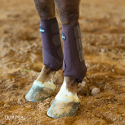 BROWN SPLlNT BOOTS (PAIR)