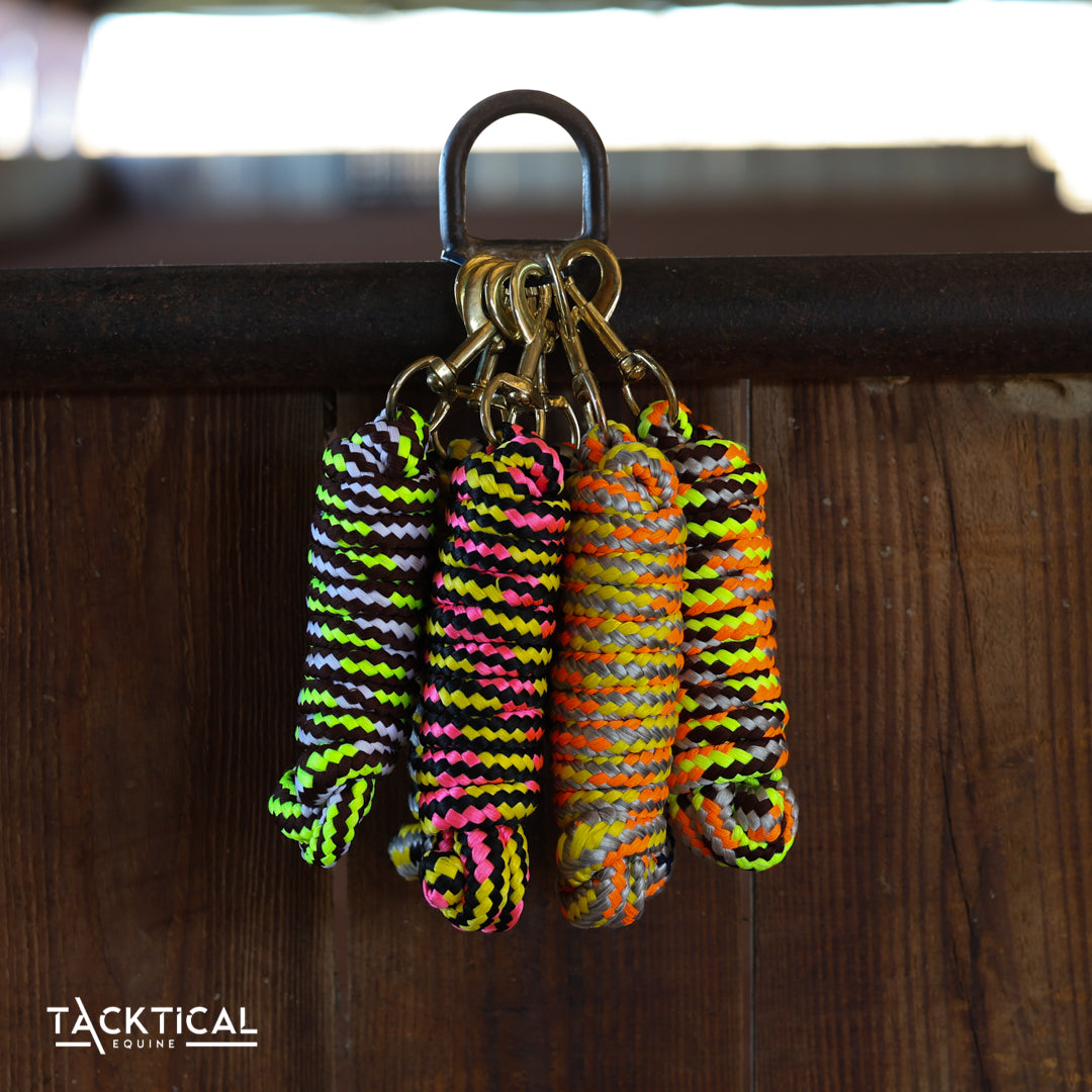 MULTICOLORED COTTON LEAD ROPE WITH SNAP
