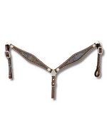 Load image into Gallery viewer, IRIDESCENT LEATHER BREASTCOLLAR
