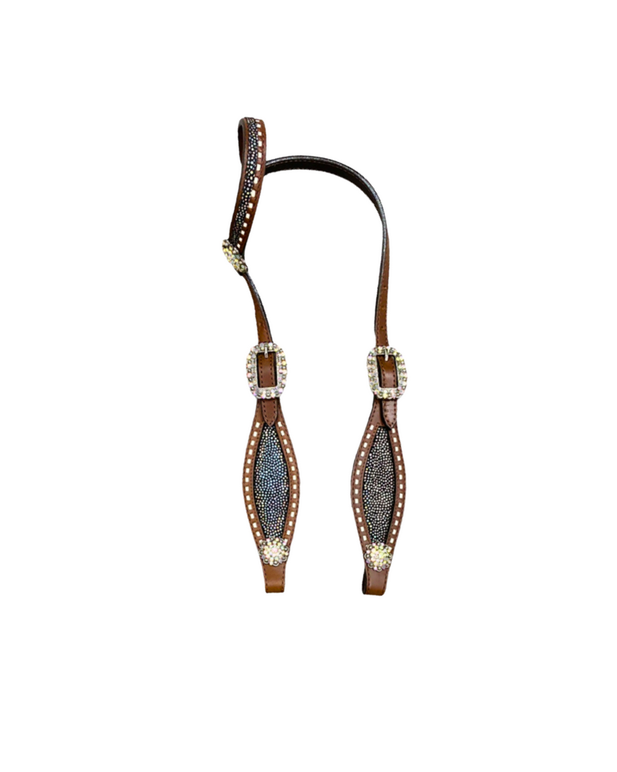 IRIDESCENT ONE EAR HEADSTALL