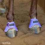 Load image into Gallery viewer, LAVENDER WITH SPARKLE VELCRO BELL BOOTS