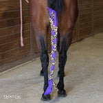 Load image into Gallery viewer, LEOPARD &amp; PURPLE BRAID IN TAIL BAG
