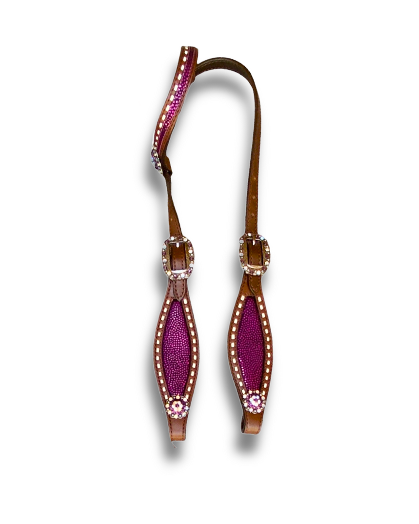 MAGENTA ONE EAR HEADSTALL