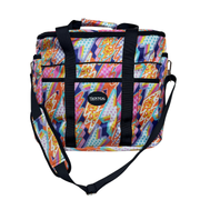 NEON LIGHTNING GROOMING TOTE WITH ZIPPER