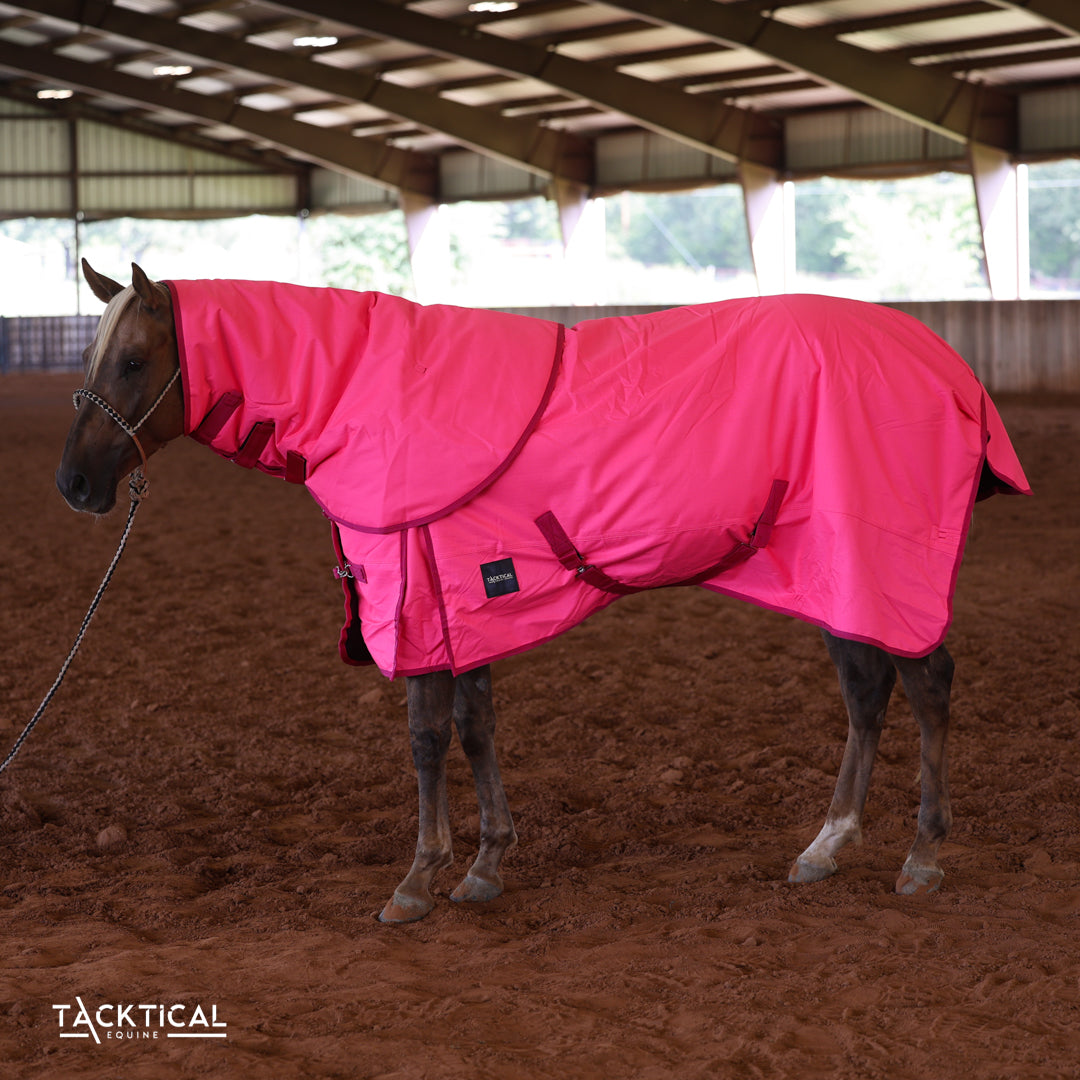 HOT PINK 1200D PERFECT FIT WINTER BLANKET WITH NECK