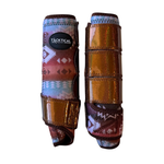 Load image into Gallery viewer, PIPER AZTEC WITH SPARKLE VELCRO SPLINT BOOTS (PAIR)