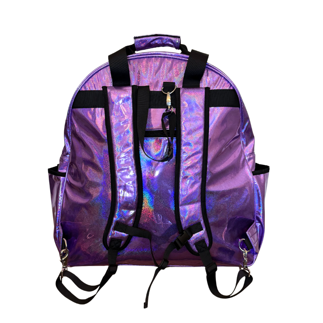 PURPLE CHROME SPARKLE ALL AROUND BAG 2.0