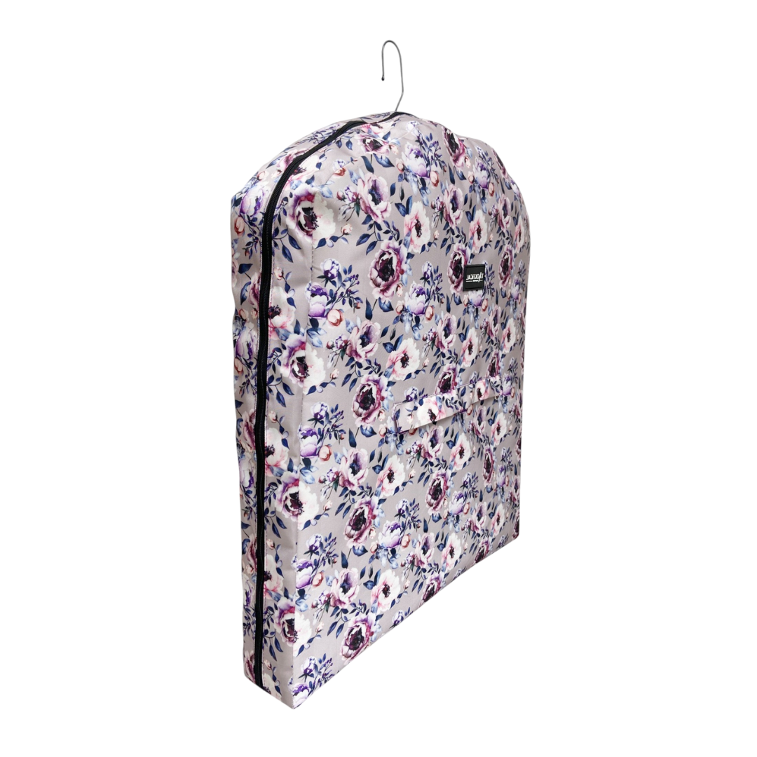 PURPLE PEONY GARMENT BAG