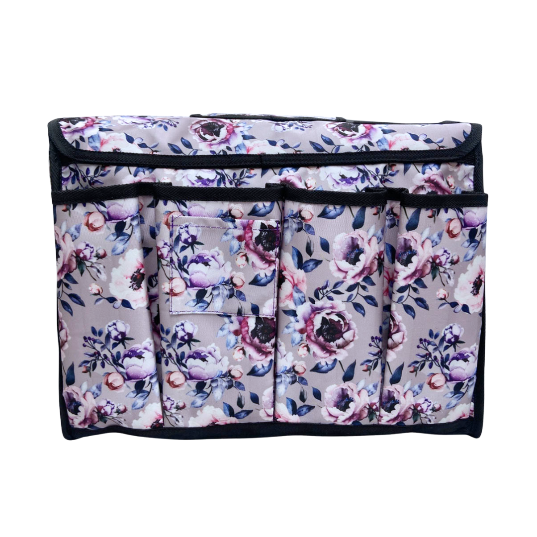 PURPLE PEONY GROOMING TOTE CARRIER