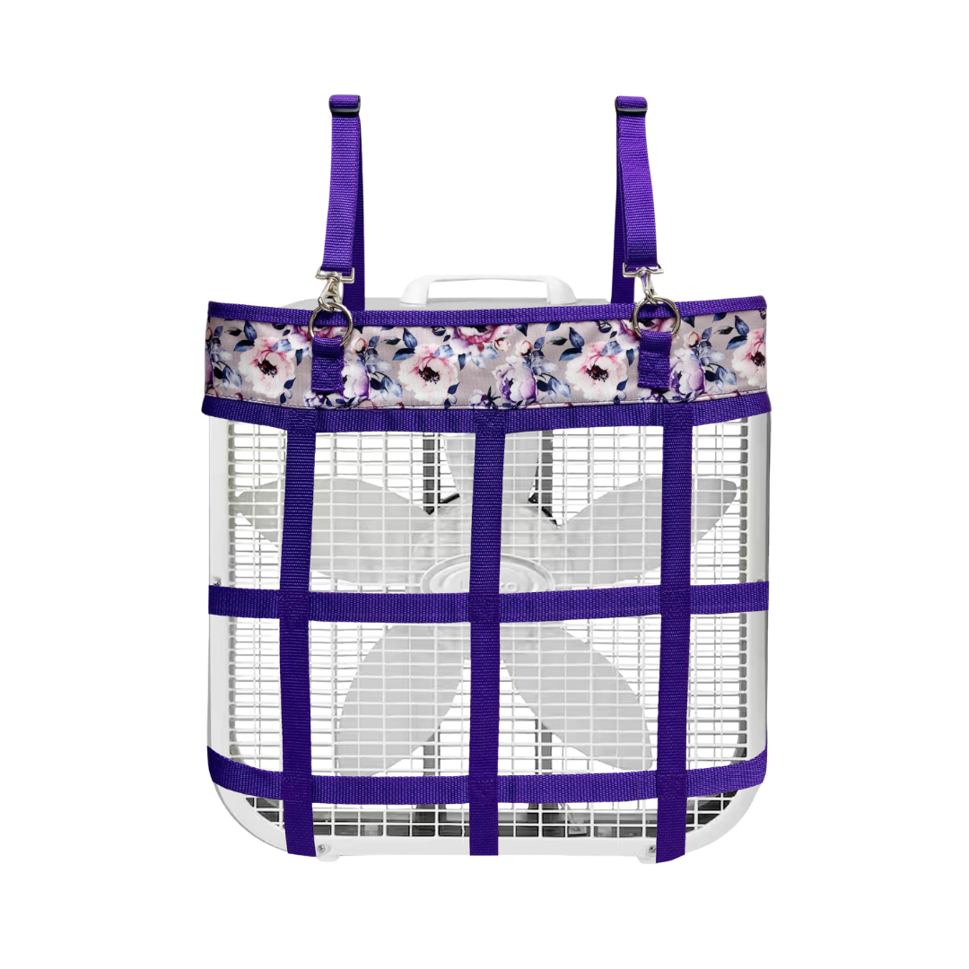 PURPLE PEONY STALL FAN HOLDER