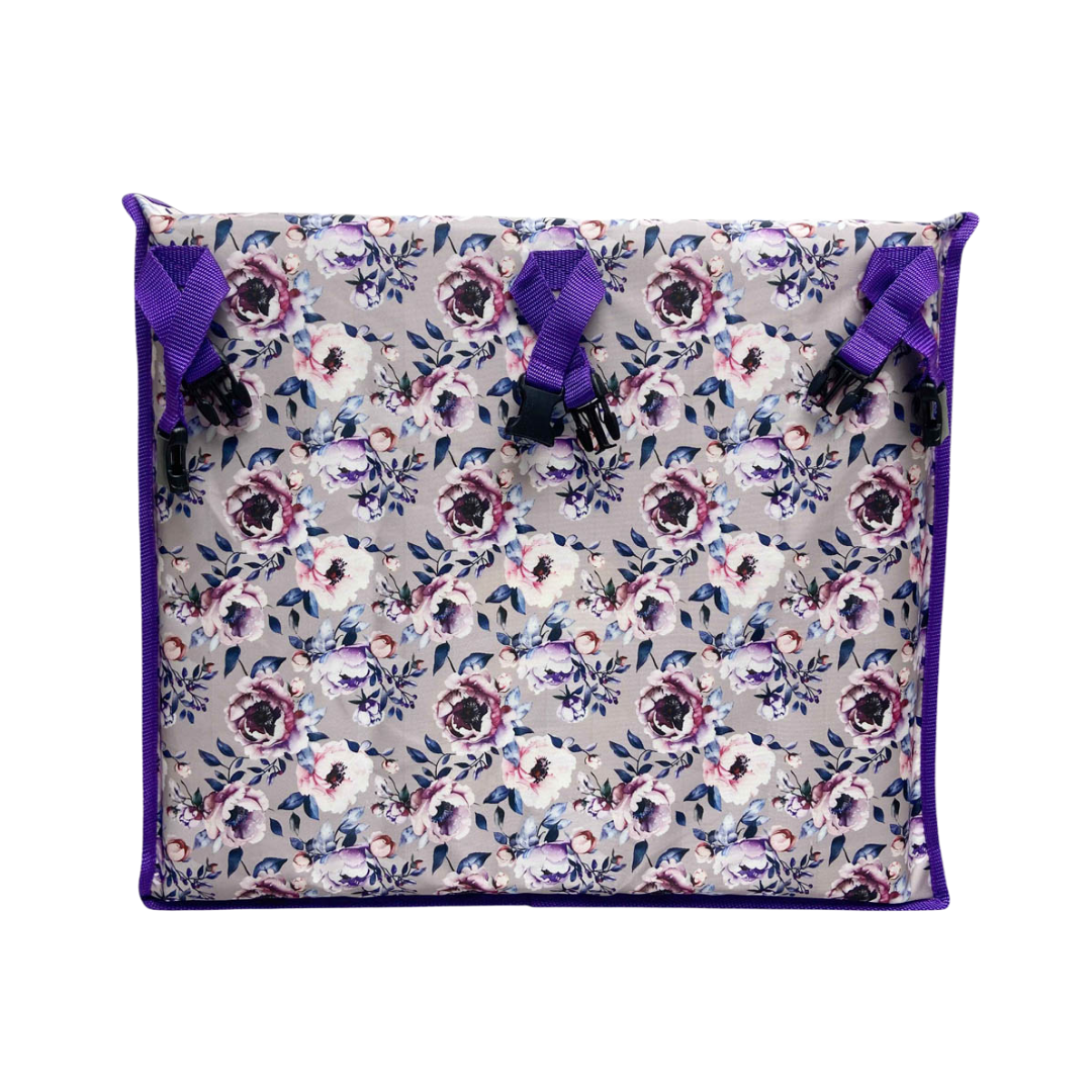 PURPLE PEONY STALL FRONT STORAGE BAG