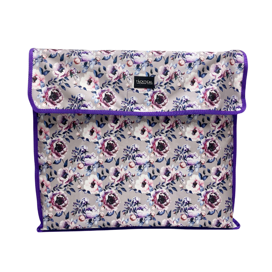 PURPLE PEONY STALL FRONT STORAGE BAG