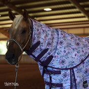 PURPLE PEONY 1200D PERFECT FIT WINTER BLANKET WITH NECK