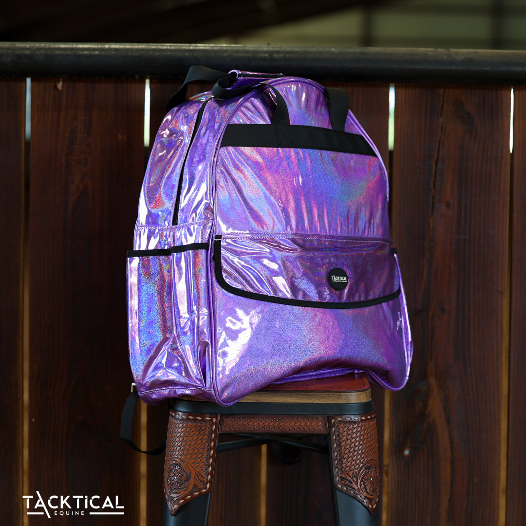 PURPLE CHROME SPARKLE ALL AROUND BAG 2.0