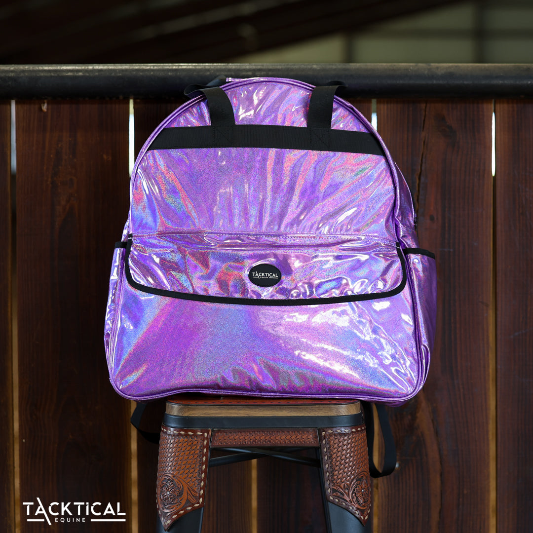 PURPLE CHROME SPARKLE ALL AROUND BAG 2.0