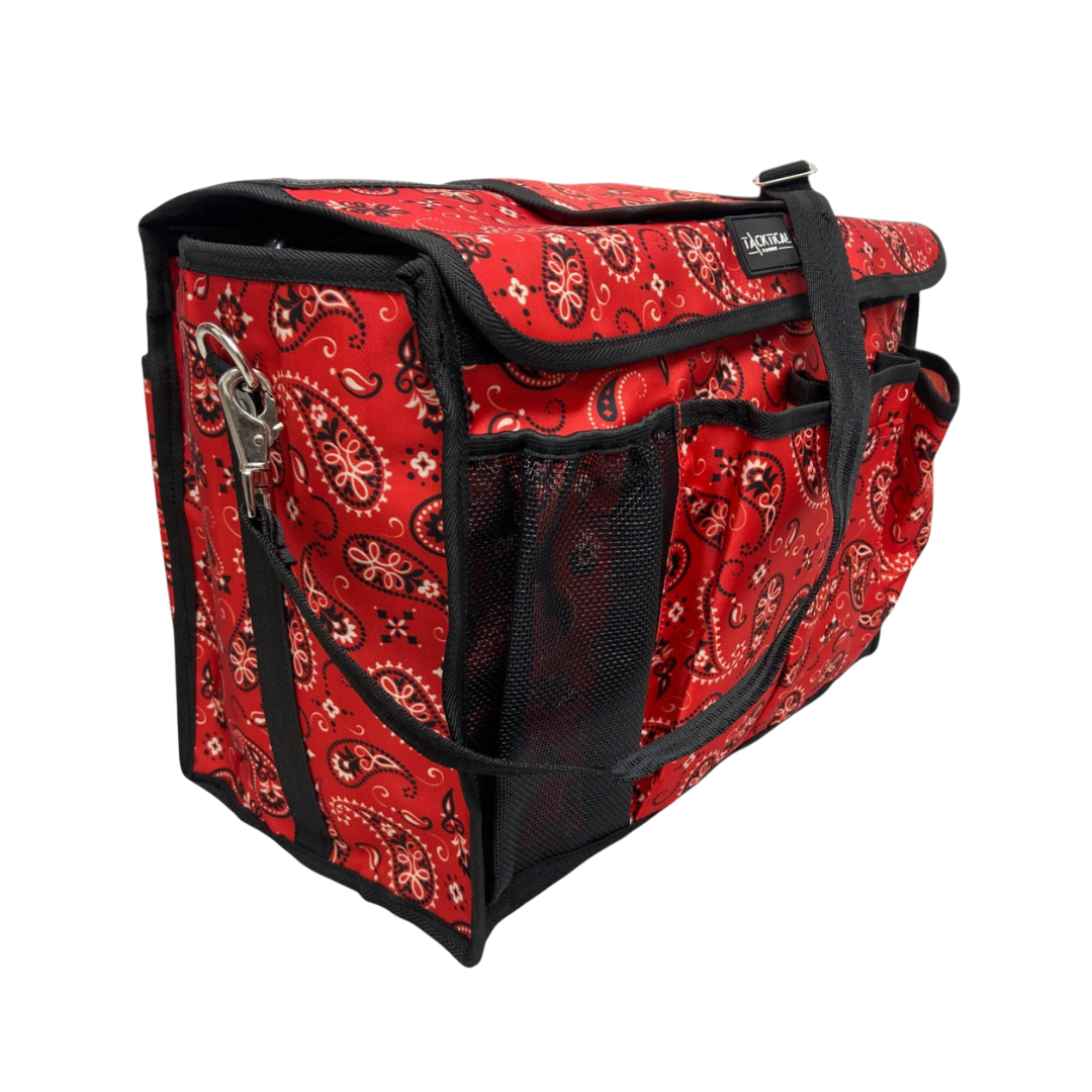 RED BANDANA GROOMING TOTE CARRIER