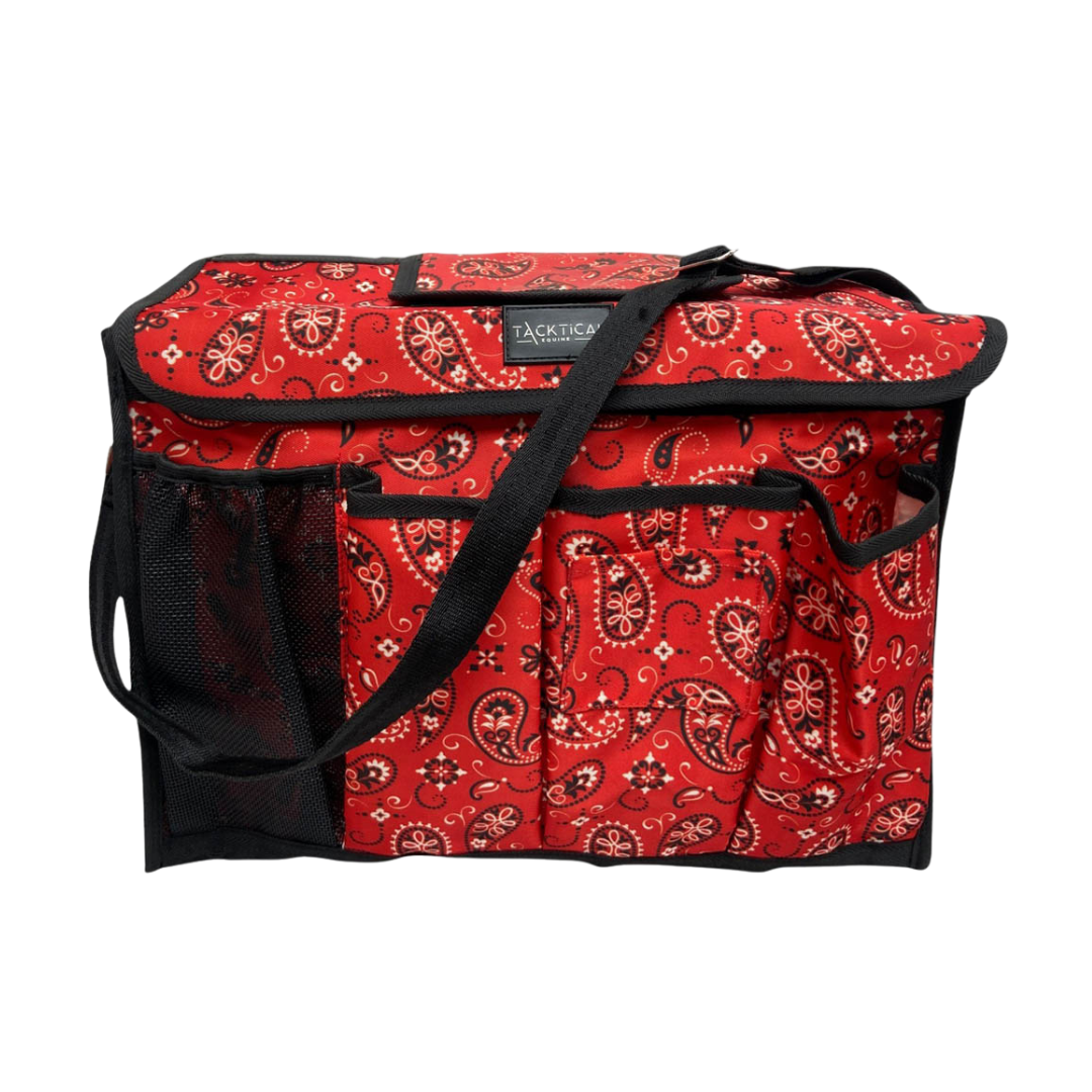 RED BANDANA GROOMING TOTE CARRIER