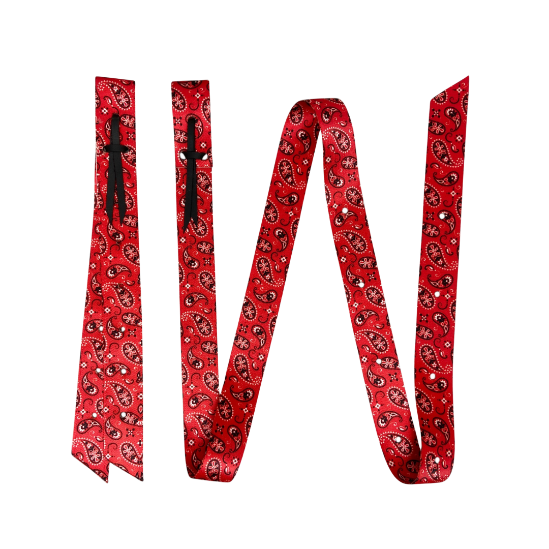 RED BANDANA LATIGO & OFF BILLET SET