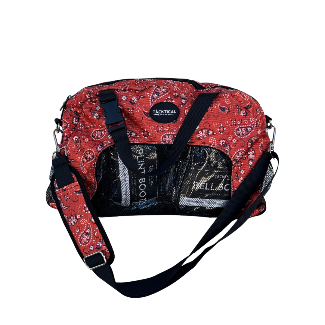 RED BANDANA MINI SPORT BOOT BAG