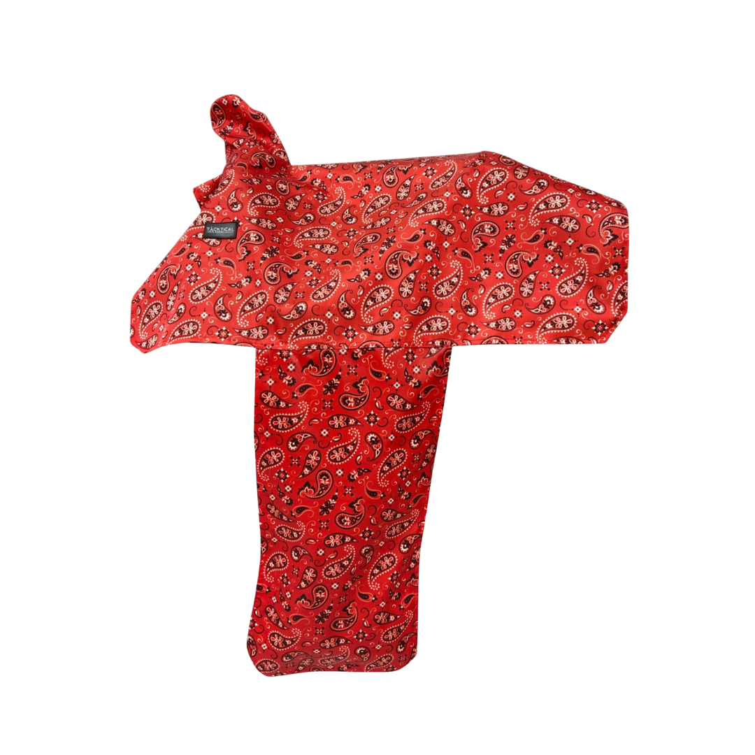 RED BANDANA SADDLE COVER
