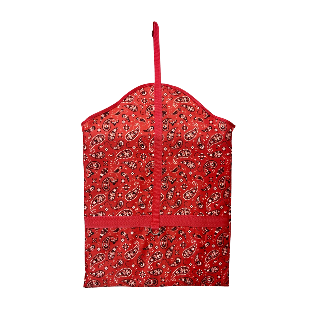 RED BANDANA SLOW FEEDER HAY BAG